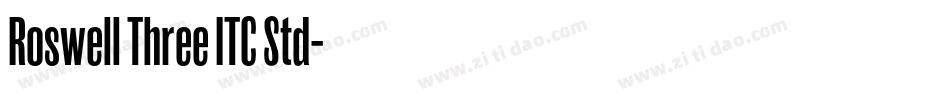 Roswell Three ITC Std字体转换